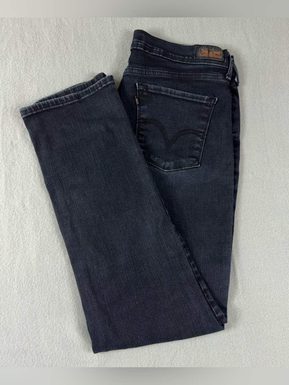 Levi's Dark Wash Straight Leg Denim Jeans Women's Siz 14S W32 L30 Classic Casual